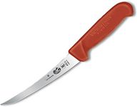 Victorinox - Swiss Army 5.6601.15 Curved Semi-Stiff Boning Knife w/ 6" Blade, Red Fibrox® Pro Handle