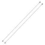 sourcing map 2 Pcs Airless Paint Sprayer Extension Rod 30"x0.47" Extension Spray Gun Paint Stainless Steel Interface Universal Replacement Tool for Airless Sprayer