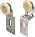Sliding Closet Door Roller Kit, 1 in. Wheel Diameter, Convex (Round) Edge Plastic, Stamped Steel Construction, Includes 1/4 in. and 3/4 in. Offset Pairs, Pack of 4