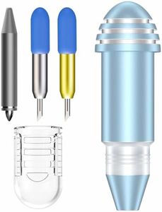 2 Pack Cutting Blades + Housing & Foil Transfer Kit for Cricut Joy/Joy2/Xtra，Cut a Wide Variety of Materials. Foil Transfer Tool Makes it easyto Embellish Insert Cards (Bule)