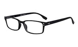 Eyekepper Readers Classical Rectangular Spring-Hinges Quality Reading Glasses Black +0.5