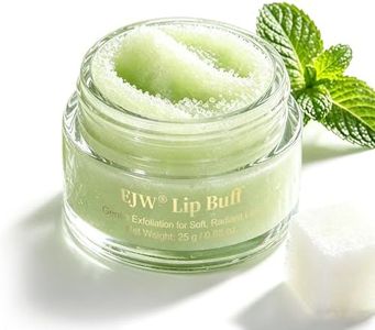 Cooling Mint Lip Scrub – Deep Exfoliating Sugar Polish with Aloe, Jojoba Oil & Vitamin E – Smooths Rough Lips & Revives Dull Texture, Lightweight Finish – Vegan & Cruelty-Free