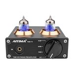 AIYIMA Tube T3 HiFi Tube MM Phono Preamp for Turntable MM Phonograph Stereo Audio Tube Preamplifier with Gain Adjust for Phono Turntable Record Player