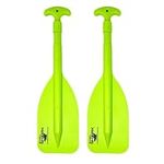 SandShark 2 Pack Telescoping Emergency Boat Paddle-Lightweight Boat Paddles-High Impact Molded Nylon, 22''-42'', Twist Lock, Aluminum Shaft-Boat Oars for Outdoor Adventure, Kayak Ore JetSki & Boating