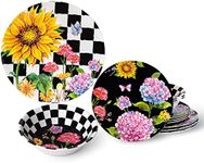 LEHAHA Sunflower 12-Piece Melamine 