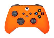 Crazy Controllerz Xbox One S Wireless Controller for Microsoft Xbox One - Soft Touch Orange X1 - Added Grip for Long Gaming Sessions - Multiple Available