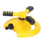Roots & Leaf 360° Automatic Rotating Garden Sprinkler with 45° Adjustable Arms | Durable ABS Material | Coverage up to 32 Feet | for Efficient Watering in Gardens and Lawns (Pack of 2)