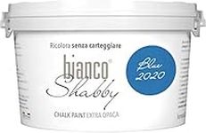 bianco Shabby® Blue 2020 (Royal Blue) Water-Based Chalk Paint for All Surfaces – Extra Matt Finish (2.5 Litres)
