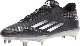 adidas Adizero Afterburner 2.0 Mens Baseball Cleat 9 Black/Tech Grey Met/White