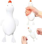 Duck Squishy Stress Ball 1 Pack - Dough Ball Sensory Fidget Toys for Kids and Adults - Cute Animal Squish Squeeze Ball, Pull and Stretch, Stress Relief Balls for Anxiety, Anger, Autism, ADHD