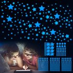 Giantree 469 Pcs Glow in The Dark Stars Wall Stickers, Glow in The Dark Stars for Ceiling Stars Glowing Wall Decals Decor Stickers Gift for Boys Girls Perfect for Kids Nursery Bedroom Living Room