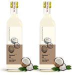 ESSENTIA EXTRACTS Combo of 2 Extra Virgin Cold-Pressed Edible Coconut Oils (Hair, Skin) (500Ml + 500Ml)