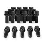 M14x1.5 OEM Lug Bolts, 20PCS 14mmx1.5 28mm Shank Length Ball Seat Factory Wheel Lug Bolts, Compatible with TT Allroad Quattro A3 A4 A6 A8 S4 S6 S8 Jetta Golf Tiguan Passat Corrado GTI