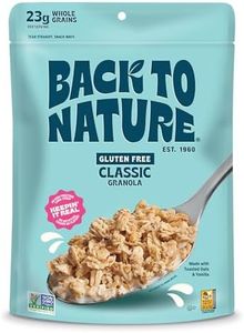 Back to Nature Classic Granola Cereal - Gluten Free, Non-GMO, Plant Based Snacks made with Whole Grain Rolled Oats - 12.5 Ounce (Pack of 6)