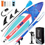 Paddle Board, Inflatable Stand Up Paddle Board, 11'×33"×6" Ultra-light SUP Board with Hand Pump, Leash, Repair Kit, Waterproof Phone Case, Paddle Board for Adults