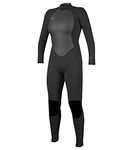 O'Neill Wetsuits Women's Reactor Back Zip Full Wetsuit,Black, 12 UK