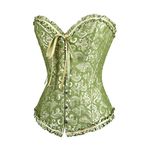 HOMEBABY Women Womens Vintage Gothic Party Floral Lace Up Slim Corset Bustier Tube Top Ladies Waist Trainer Corsets Breathable Sexy Tummy Control Dress