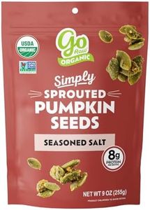 Go Raw Organic Sprouted Pumpkin Seeds - Savory Seasoned Salted Pepita Snack
