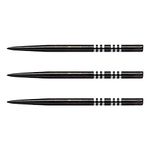 RED DRAGON Specialist Dart Points - Black Long Re-Grooved - 3 sets per pack