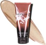 Melanie Mills Hollywood Gleam Body Radiance All In One Makeup, Moisturizer & Glow For Face & Body - Peach Deluxe, 3.4 fl.oz.