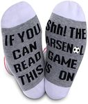 JTOUK Football Team Gift Soccer Fans Gift If You Can Read This The Soccer Game is On Soccer Socks for Men Women