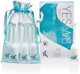 YES WB Applicators Organic Water Based Natural Personal Lubricant, 6 x 5ml, Moisturises The Intimate Area, Natural, Recyclable and Classified