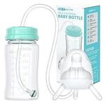 Skywin Self Feeding Baby Bottle, Bottle Holder for Baby, Baby Bottle with Straw, Anti Colic, Hands Free Convenient Feeding for Baby and Mom