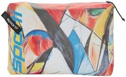 Sporti Abstract Composition Wet Bag – Waterproof Zipper Pouch for Swimmers, Lightweight Pool Gear Storage, Art-Inspired Swim Accessory, 9x13.5in - Abstract Composition