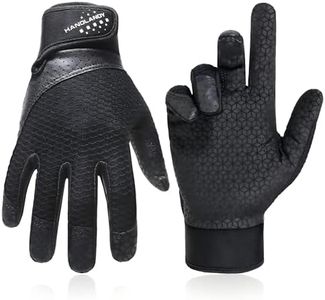 HANDLANDY Ultimate Frisbee Gloves – Man Woman Flying Disc Golf Gloves with Consistent Grip, Breathable Lightweight Fit, Perfect for Throws, Catches, and Disc Sports(Dark Black-Adult, Adult Medium)