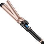 1 1/2 inch Extra Long Barrel Curling Iron, 1.5 Inch Large Barrel for Long Hair Ceramic Tourmaline