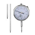 OTOTEC Metric Dial Indicator Set with 50 and 100mm Extension Stem Rod 0-10MM Range Measuring 0.01mm Accurate