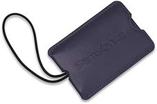 Samsonite Vinyl 2-Pack Rectangle Luggage ID Tags, Evening Blue, One Size, Vinyl 2-Pack Rectangle Luggage Id Tags
