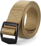 JASGOOD Tactical Heavy Duty Reinforced Nylon Belt for Men Adjustable Military Webbing Belt Strap with Metal Buckle