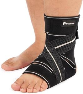 Plus Size Foot Compression Wrap with Elastic Straps for Swollen Feet & Ankles, Ankle Brace for Sprains, Lymphedema, Edema, Diabetic Care & Circulation Relief for Women and Men (4XL/5XL/6XL, 2 Pcs)