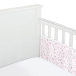 BreathableBaby Breathable Mesh Liner For Cot Beds — Covers 2 Sides — Classic — 3 mm — Twinkle Pink — 2 Panels — Non-Padded Single Layer — Safer Than a Crib Bumper — UK/EU Safety Tested