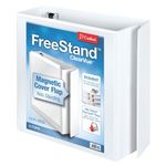 Cardinal by TOPS Products FreeStand EasyOpen ClearVue Binder with Locking Slant-D Ring, 3 Inch, White (43130)