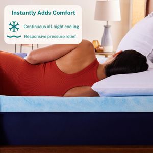 Sleep Innovations 3-Inch Gel Mattress Topper – Queen Size