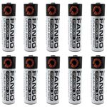 Zivases (10 Pack) ER14505H AA 3.6V ER14505 LS14500 2700mAh Lithium Battery Power