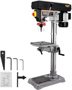 13 in Benchtop Drill Press, 7.5 Amp 120V Pure Copper Motor, 288-3084 RPM Variable Speed Cast Iron Bench Drill Press, 0-45°Tilting Worktable, Tabletop Drilling Machine for Wood Metal