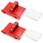 2 Pack Paint Edger Tool Set Wall Edge Painting Tool Professional Paint Edge Trimmer Tool Multifunctional Latex Painting Flat Edger Paints Pads Paint Edger Paint Pad for Walls Ceilings Corners