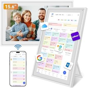 Digital Calendar, 15.6" Smart Wall Touchscreen Interactive Display for Family Schedules, Chore Charts, Achievement Rewards Multi-Phone Two-Way Sync Wall Planner Digital Photo Frame