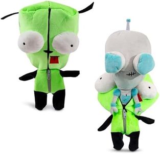 Invader Zim GIR With Removable Costume 10-Inch Collector Plush Toy, Large Soft Stuffed Animal