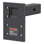 CURT 48323 7 In Plate 8 1/2 In Shank Pintle