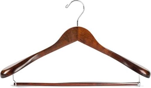 Wooden Hangers Suit for Men 6 Pack Jacket Non Slip Pant bar Wide Shoulder Hanger Smooth Finish Wood Suit Hanger for Men and Women Coat Hangers 360° Swivel for Dress Jacket