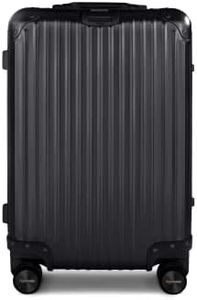 Flightmode Suitcase Cabin (Aluminium Hard Suitcase, Trolley Case, 20-inch, Carry-On Luggage, TSA Locks, Detachable Wheels, Black)