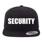 Technik Apparel Security Baseball Cap Hat Snapback by 6ixset - Flexfit Yupoong 6089M 6-Panel Black