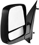 Dependable Direct Driver Side Textured Side View Mirror for 08-14 Chevy Express & GMC Savana 1500, 08-17 Chevy Express 2500 3500, GMC Savana 2500 3500 - with Blind Spot Corner Glass - GM1320395