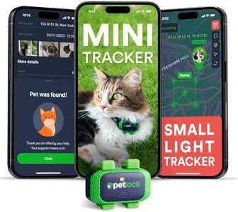 Cat GPS Tracker – Smallest Waterproof Pet Tracking Device with App, Real-Time Location, Smart Alerts & Geo-Fence, Long-Life Battery, Lightweight, Collar-Compatible, 4G Built-in SIM – iOS & Android