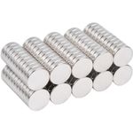 OCEUMAOA 100 Pack Magnets Strong 8x2mm Mini Magnets Small Magnets for Crafts Round Magnets for Miniatures Neodymium Magnets for Whiteboard Board Fridge