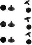 6 Sets Replacement Rivets Button Strap Compatible for Clog Shoe Strap 16mm Size Rivets Repair (Black)